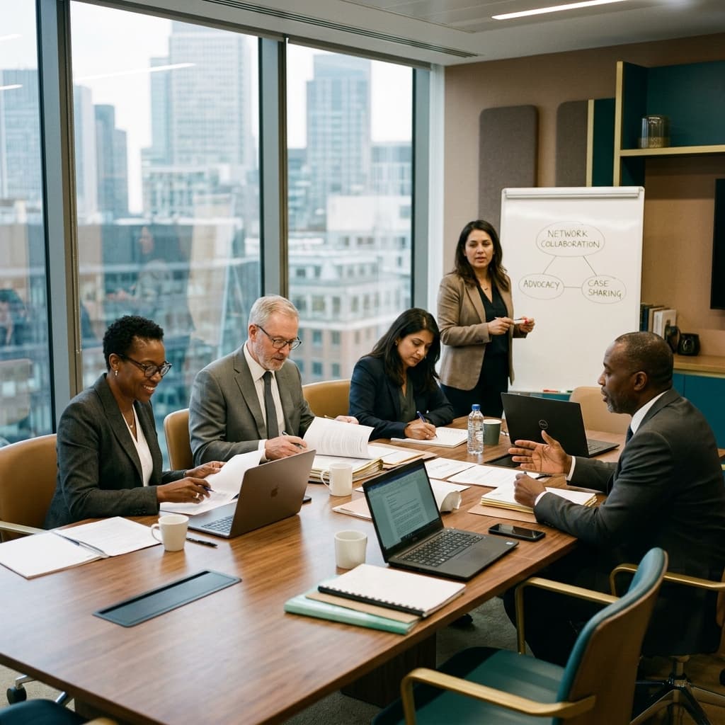 Meridian Exit Group's nationwide network of professionals in a strategy meeting